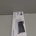 Wireless Keyboard and Mouse Ultra Slim Combo, TopMate 2.4G Silent Compact USB 2400DPI Mouse and Scissor Switch Keyboard Set with Cover, Batteries Included, for PC/Laptop/Windows/Mac - Silver White