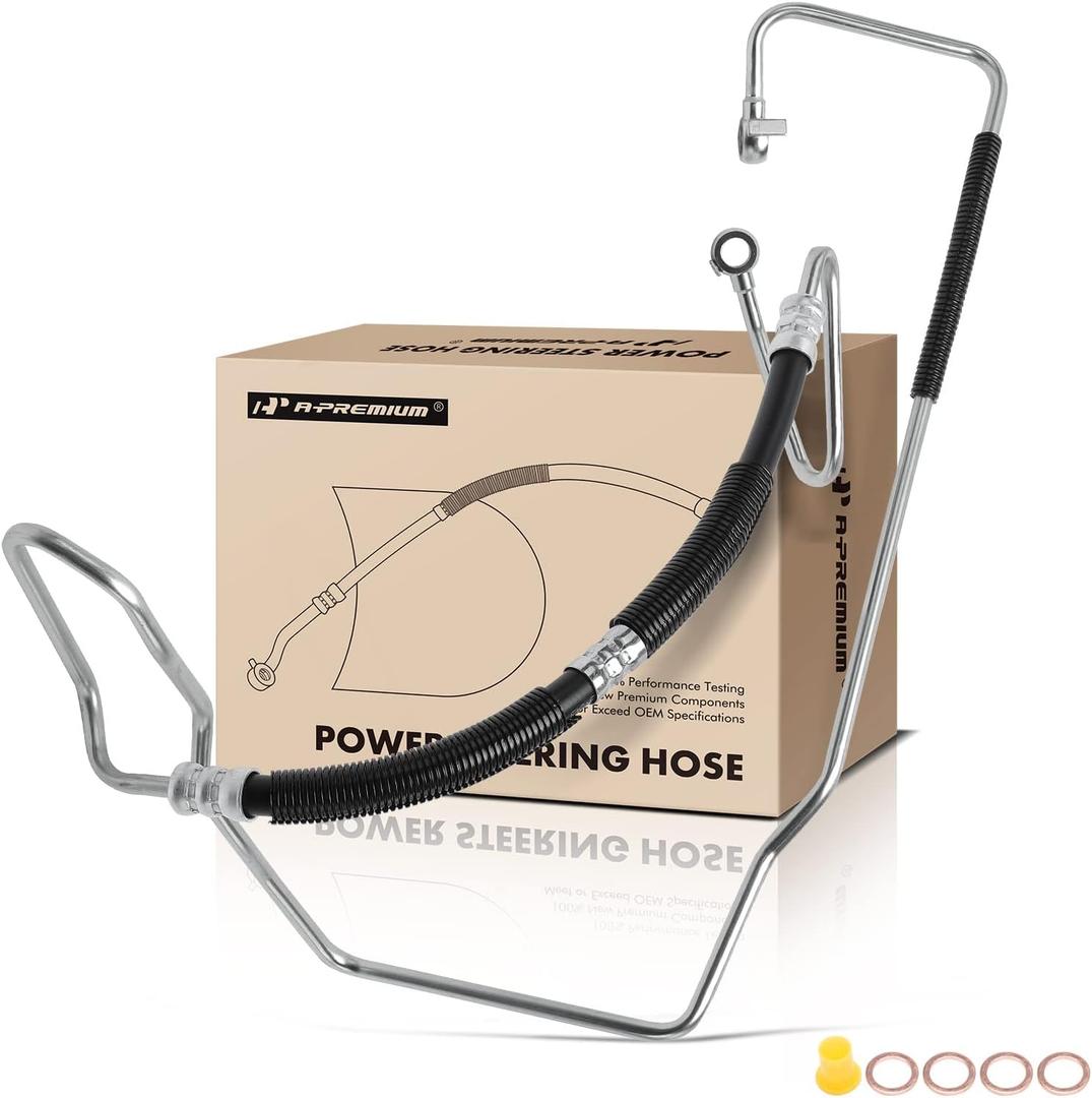 A-Premium Power Steering Pressure Hose Line Assembly Compatible with Lexus GS430 2001-2010 V8 4.3L, GS400 1998-2000 V8 4.0L, Pump To Gear/Rack Pinion