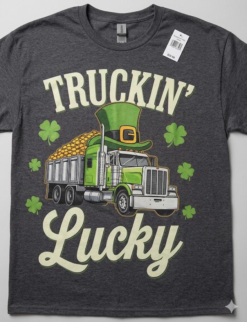 Trucking Lucky Grey Medium