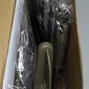 Upgrade Broom with Dustpan Combo Set, 48'' Long Handle Stiff Broom Bristles with Heavy Duty Dust Pan, Indoor Outdoor Easy Sweeping for Kitchen Lobby Garage Home