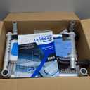 Heavy Duty Width Adjustable Bath Tub Transfer Shower Bench for Inside Tub Extended Shower Chair with Adjustable Height and Reversible Backrest Handicap Bath Seat for Elderly and Disabled