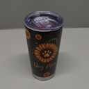 Dog Mom Sunflower Paw Print 20 Oz Tumbler Stainless Steel Travel Mug For Lovers Women Pet Owners Gift Drink Heat Bottle Tea Cool Iced Coffee Outdoor Hot