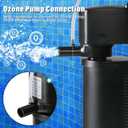 TARARIUM 600GPH Cold Plunge Filter Small Pool Filter for Up to 1000 Gal Ice Bath Hot Tub Cloudy Water Cleaner with Green Clean Machine fof Cold Pod