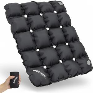 Inflatable Seat Cushion, Porous Design Sitting Pad, Air Seat Cushion, Portable Seat Cushions for Airplane Wheelchair Office Camping