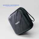 External Hard Drive Case (5" Interior) Shockproof, Water-Resistant and Lightweight Tech Organizer Travel Case for Hard Drive and Computer Accessories with Mesh Pocket & Lanyard