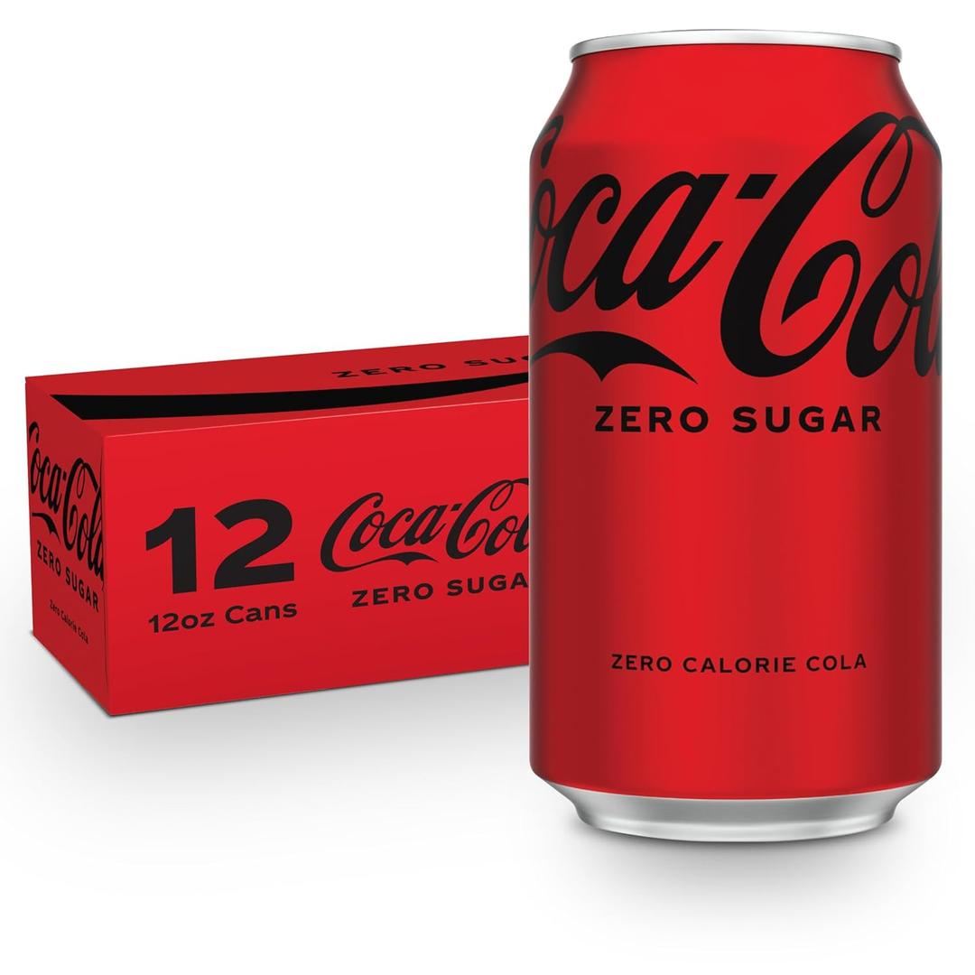 Coke Zero Sugar Cola Soda, 12 oz, 12 Pack (Package May Vary), BB Date: 10/13/2025