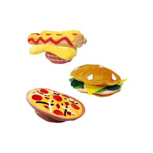 Stuffed Hamburger, Pizza, and Hotdog