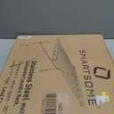 Smartsome | Wall Mounted | Clothes Drying Rack | 30" Wide | 20 Linear Feet Capacity | 8 Smooth Round Stainless Steel Rods | 60 lb Capacity | Fully Assembled | Compact Sturdy Space-Saving Design