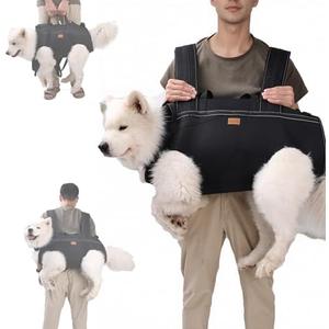Terapaton Dog Lift Harness Backpack Carrier for Large Dogs, Full Body Sling with Handle, Dog Harness for Joint Injuries, Arthritis, Ideal for Stairs, Elderly Dogs (Black XXX-Large 66-83 LBS)