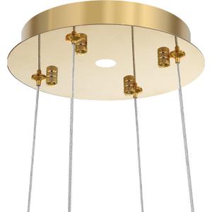 HAIXIANG Chandelier Ceiling Light Ceiling Adapter for Sloped Small Domed Roof Ceiling with Adjustable Hanging Wires, Gold