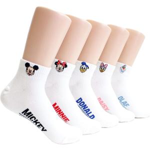 evei Animation Character Cartoon Series Collection Women's Original Socks (D55_5 pairs)