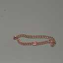 LEIFIDE Dog Chain Collar Diamond Link Puppy Collar 12 mm Wide Dog Necklace Metal Cat Chain Pet Crystal Necklace Jewelry Accessories for Small Medium Large Pet(16 Inch,Rose Gold, Pink)
