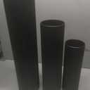 Black Tall Ribbed Floor Vase - Set of 3 Metal Large Decorative Vases
27.6in Long Modern Minimalist Big Cylinder Standing Boho Corner Decor for Farmhouse Living Room Entryway Pampas Grass