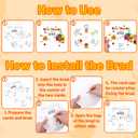 2 x 24 Sets Fall Thanksgiving Paper Craft Kits Autumn Religious Christian Coloring Cards Color Your Own Turkey Art Spining Paper Game DIY Jesus Biblical Activities for Sunday School Class