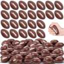 Wettarn 200 Pcs 3.54 Inch Mini Footballs Bulk Foam Small Soft Stress Sport Tiny Balls for Adults Indoor Outdoor Play Rewards Party Favors Gift Decorations (Brown), 3.54 x 2.28 inches