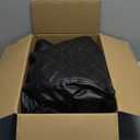 NOKINS 4PCS Golf Cart Diamond Seat Covers Kit, Front and Rear Seat Covers Fits Club Car DS 2000.5-Up Standard Seat Cushion, Club Car DS Vinyl Seat Covers Accessories(Black&Black Stitching)