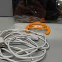 WulaWindy Digital Alarm Clock, Large Mirrored LED Display, with USB Charger, Snooze Function Dim Mode Wall Hanging Beside Desk Clock for Bedroom (Orange)