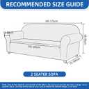Stretch Couch Cover for Dogs Non-Slip Sofa Slopcover,Dark Gray | 1 Piece 55"-69" Loveseat Covers,Soft, Elastic Bottom, Non-Skid Foam, Machine Washable, Pet Friendly, for Dogs & Cats, Kids