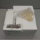 Indoor Mid Century Modern Wall Sconce Nordic Yellow Natural Travertine Bedside Wall Light Vintage Marble Wood Farmhouse Hallway Wall Mounted Lamp for Bathroom Living Room Hallway