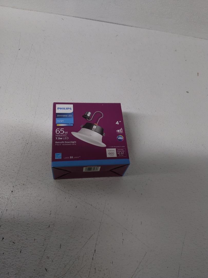 4 In. Retrofit White Led Recessed Light Kit, Daylight