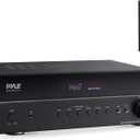 Pyle 5.2 Channel Hi-Fi Home Theater Receiver - 1000W MAX Wireless BT Surround Sound Stereo Amplifier System with 4k Ultra HD Support, MP3/USB/DAC, Ideal for Immersive Home Audio Experience