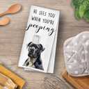 Cane Corso Hand Towels, Funny Cane Corso Gifts, Dog Mom Dad Waffle Weave Gifts Decorative Hand Towels for Bathroom Washroom, Pet Lover Gift, 16x24 Inch