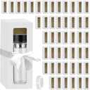 LECEHIVO 48 Pcs Gift Boxes for Sublimation Tumbler with Ribbon Tumblers Box with Window Transparent Exhibition Box for Gift Wrapping 12oz 20oz 30oz Blanks Heat Press Skinny Tumbler (White)