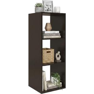 Wooden 3 Cube Shelf Storage Organizer, 11x11, Chocolate, 3-cube 11in