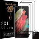 Galaxy S21 Ultra Screen Protector, Galaxy S21 Ultra Screen Protector, 1 Pack Camera Lens Protector, 9H Hardness Tempered Glass Screen Protector for Samsung Galaxy S21 Ultra3+1 Pack