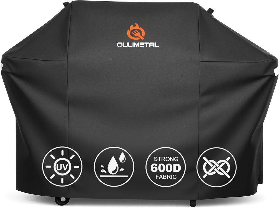 63 Inch Grill Cover for Weber Genesis/Genesis II 300 Series 3-Burner Grills,600D Heavy Duty Waterproof WaterResistant WeatherProtective BBQ Premium Outdoor Grill Cover,Compared to Weber 7757