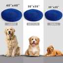 Muddy MatCloud K-9 Bed for Dogs & Cats, Soft & Relaxing Donut Dog Bed, Chenille Material, Removable Cover, Washable & Dryer SafeNavy Blue Medium(35'x35')