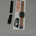 Smart Watch for Women Men Fitness: Waterproof Make Answer Call Digital Mens Watches Running Pedometer Smartwatch for Android Phone iPhone Samsung Compatible Heart Rate Monitor SpO2 Step Tracker Gold