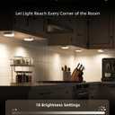 EZVALO Under Cabinet Lighting with Charging Station, 1000mAh Rechargeable Puck Lights with Remote, 3 Color Temps & 12 RGB Closet Lights, Dimmable Motion Sensor Lights for Shelf, Kitchen (6 Packs)