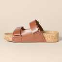 Amazon Essentials Women's Cork Sandals (8, Tan)