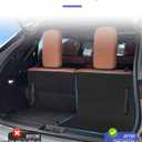 Cargo Liners Backrest Mat for Mitsubishi Outlander 7-Seat Accessories 2022-2025 2026 with Hook&Loop Rear Trunk Mat Rear Seat Back Cover Protector All Weather Anti-Slip Split Dog Liner