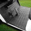 EZGO TXT Golf Cart Floor Mat, Upgraded Full Coverage Liner Mat Replacement Install Easily Thick Rubber Anti-Slip, Fit EZGO TXT (1994+), EX1 (2020), Valor, Cushman Workhorse & Express S4 (Black)