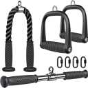 Kipika Tricep Pull Down Attachment, Cable Machine Accessories for Home Gym, Cable Machine Attachments Pulley System Gym, LAT Pull Down Attachment Weight Fitness