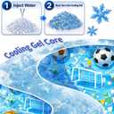 Dog Cooling Mat, Water-Activated Gel Ice Pad for Dogs&Cats, Self-Cooling Mat Soccer Fan Dog Gifts, Waterproof Wipe-Clean, Soccer-Themed Summer Beds for Outdoor&Indoor Medium/Small Pets, Medium 19.7”×23.6”
