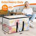 2 x Fab totes Moving Bags Extra Heavy Duty Oversized Storage Bags with Reinforced Handle and Double Zippers,Moving Supplies Totes for Storage Packing Dorm Room Essentials Alternative to Moving Boxes