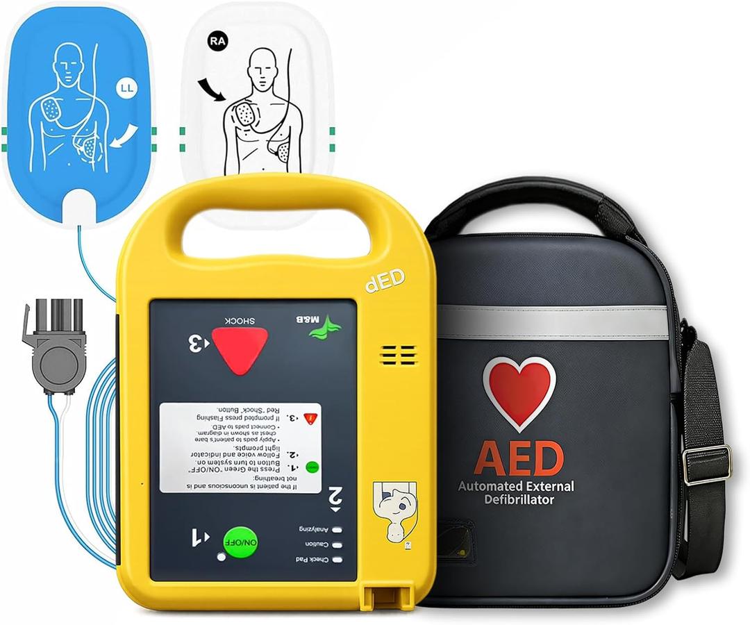 AED Automatic External Defibrillator, Portable Machine Emergency Suitable for Home, Gym, Office, School, and Public Access (Subway/Mall)