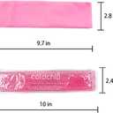 5 x Reusable Perineal Ice Packs for Postpartum & Hemorrhoid Pain Relief, Hot & Cold Pack for Women After Pregnancy, 2 Ice Pack and 3 Cover. (Pink)