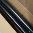 TONIAL1 Inch Double Curtain Rods 72 to 144 Inch (6 to 12 ft), Heavy Duty Decorative Drapery Rod for Windows 69 to 140 Inch (5.75 to 11.7 ft) with Classic Cap Finial, Black