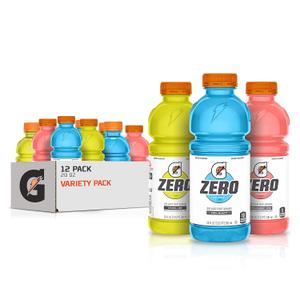 Gatorade Variety Pack Thirst Quencher, 20 Fl Oz Bottles, 12 Pack (EXP 11/03/26)