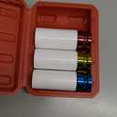 4-Piece 1/2" Drive Wheel Protector Impact Socket Set, Non-Marring Protective Wheel Lug Nut Impact Socket Set, includes sizes 17mm, 19mm, 21mm, and 22mm