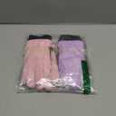 2 Pairs Kids Ski Gloves Waterproof Winter Mittens Warm Full Finger Gloves Snow Gloves for Children (Pink and Violet, 1 - 3 Years)