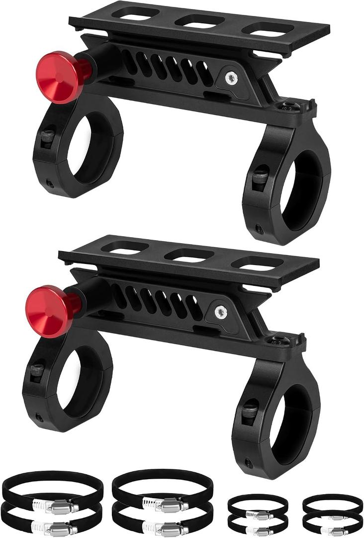 ZIDIYORUO 2PCS UTV Fire Extinguisher Mount Kits, Quick Release Roll Bar Fire Extinguisher Holder Fit for 1.75"-2" Roll Cage, Compatible with Polaris RZR/ Maverick Can Am X3/Kawasaki/Talon Pioneer