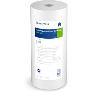 Pentair Pentek DGD-5005 Big Blue Water Filter, 10-Inch Whole House Sediment Filter Cartridge Replacement, Dual-Gradient Density Spun Polypropylene, 10" x 4.5", 5 Micron, Pack of 1