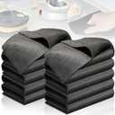 10PCS Thickened Magic Cleaning Cloth,Bsorbent Magic Cleaning Glass Cloth,Reuseable Streak Free Magic Fiber Microfiber Cleaning Cloth for Kitchen, Window, Glass, Cars (Black)