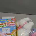 Samoyed Walking Barking Toy Dog Puppy Toy for Girl Licking Doggy with Leash, Electric Talking Singing Tail Wag Plush DIY Pretend Dress Up Interactive Dog Toddler Kid