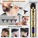 Saoilli Professional Hair Trimmer Hair Clippers for Men, Nose Hair Trimmer Men's Shaver Set,Cordless T-Blade Beard Trimmer Barber Clippers,Electric Foil Shavers Razor for Men Haircutting Kit